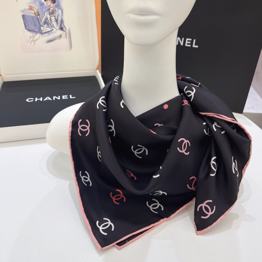 Chanel 100% silk 90cm square scarf!  