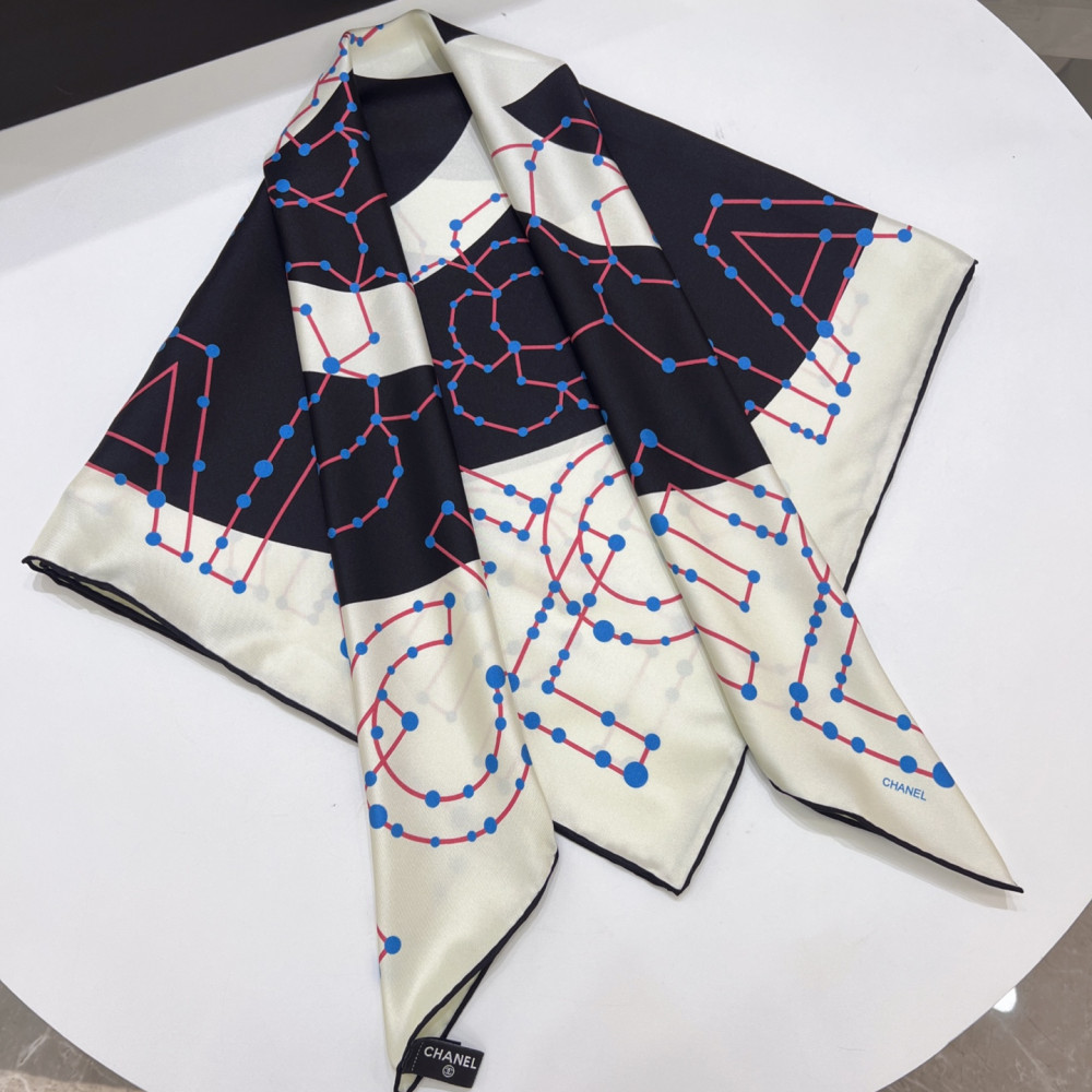 Chanel 100% silk 90cm square scarf!  