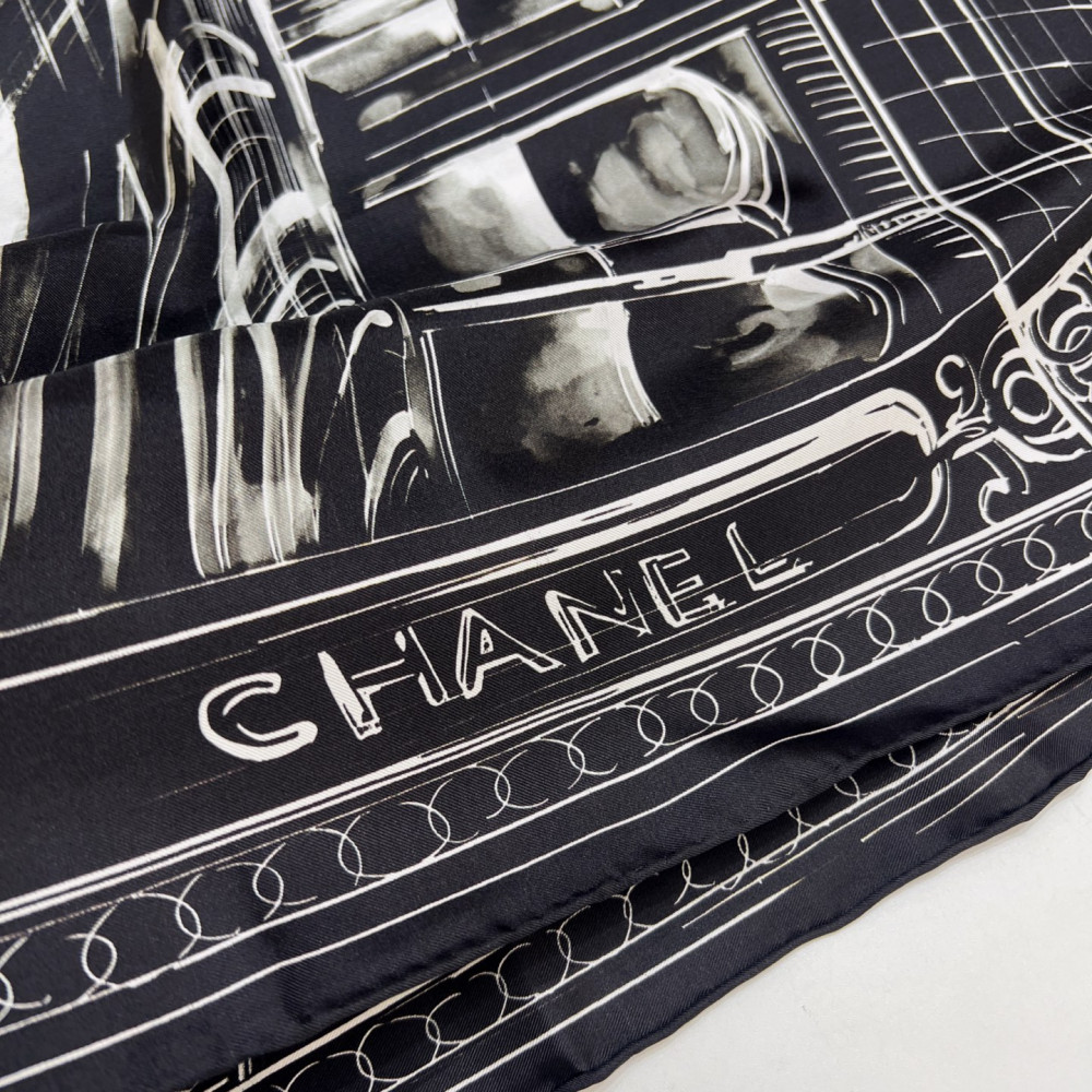 Chanel 100% silk 90cm square scarf!  