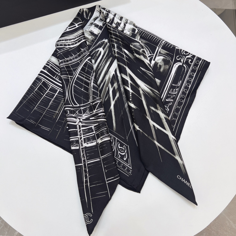 Chanel 100% silk 90cm square scarf!  