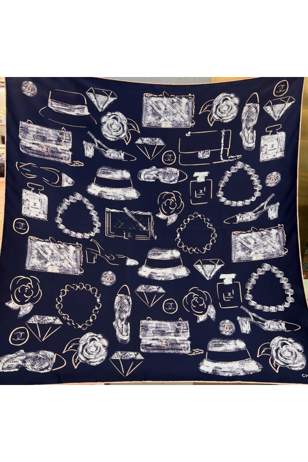 Chanel 100% silk 90cm square scarf!  