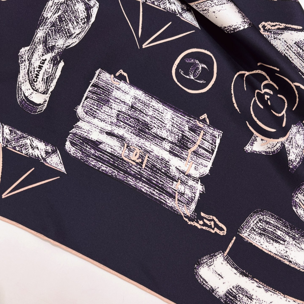 Chanel 100% silk 90cm square scarf!  