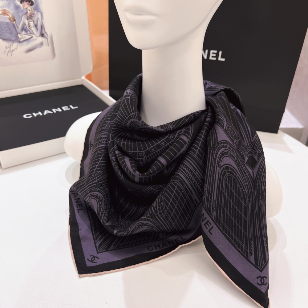Chanel 100% silk 90cm square scarf!  