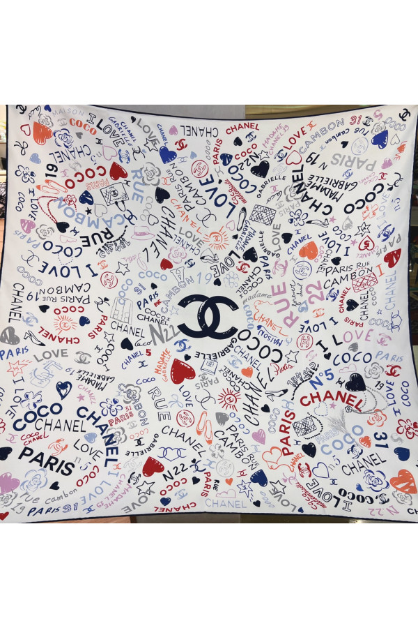 Chanel 100% silk 90cm square scarf!  