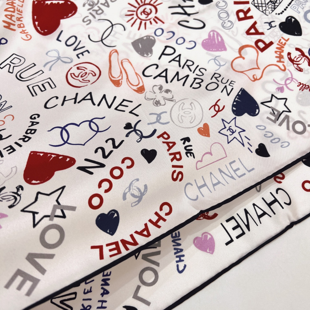 Chanel 100% silk 90cm square scarf!  