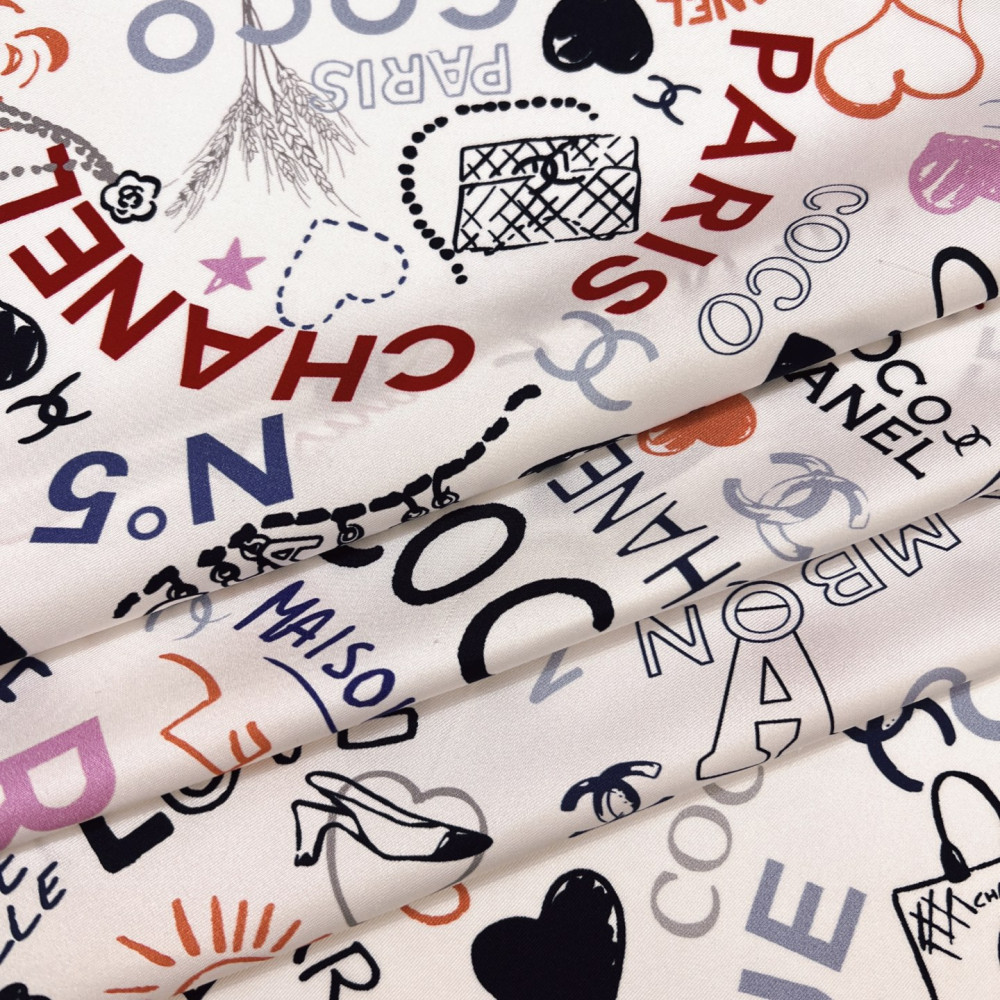 Chanel 100% silk 90cm square scarf!  