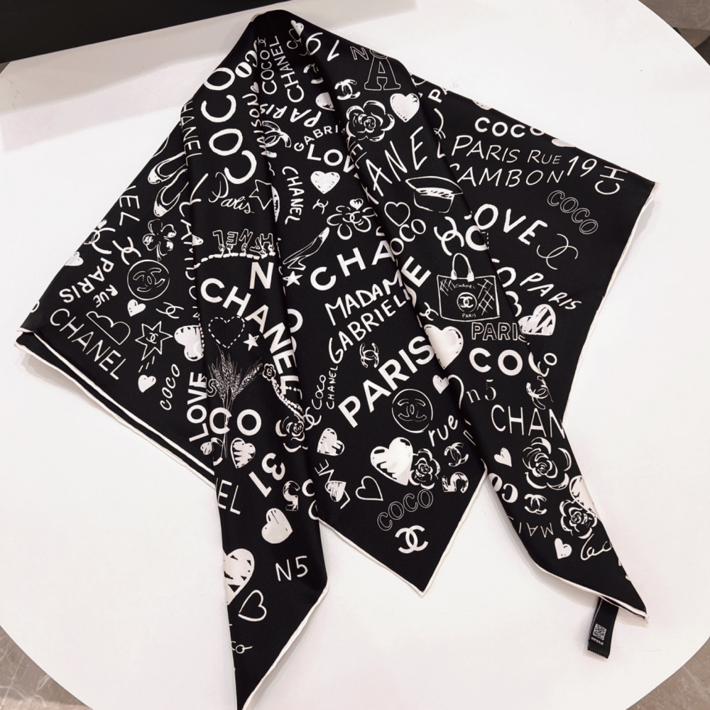 Chanel 100% silk 90cm square scarf!  