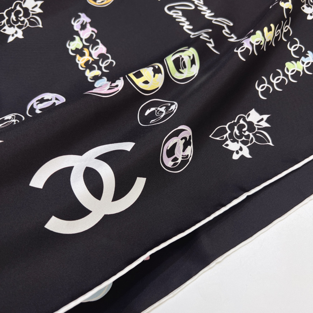 Chanel 100% silk 90cm square scarf!  