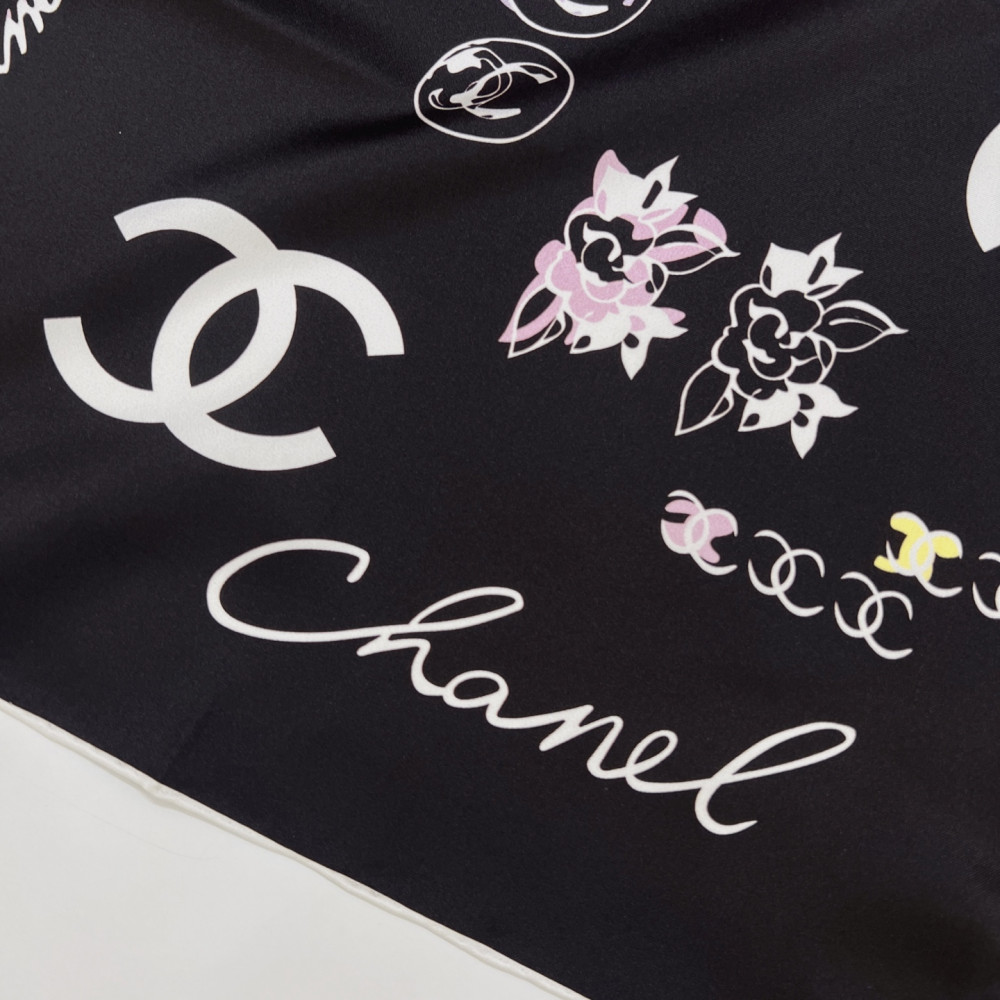 Chanel 100% silk 90cm square scarf!  