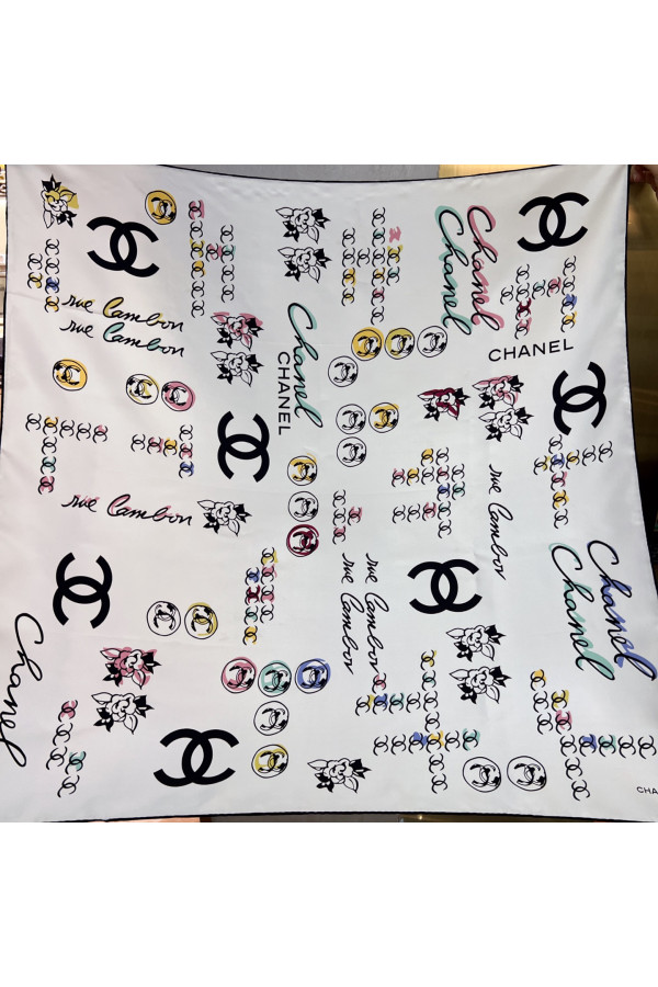 Chanel 100% silk 90cm square scarf!  