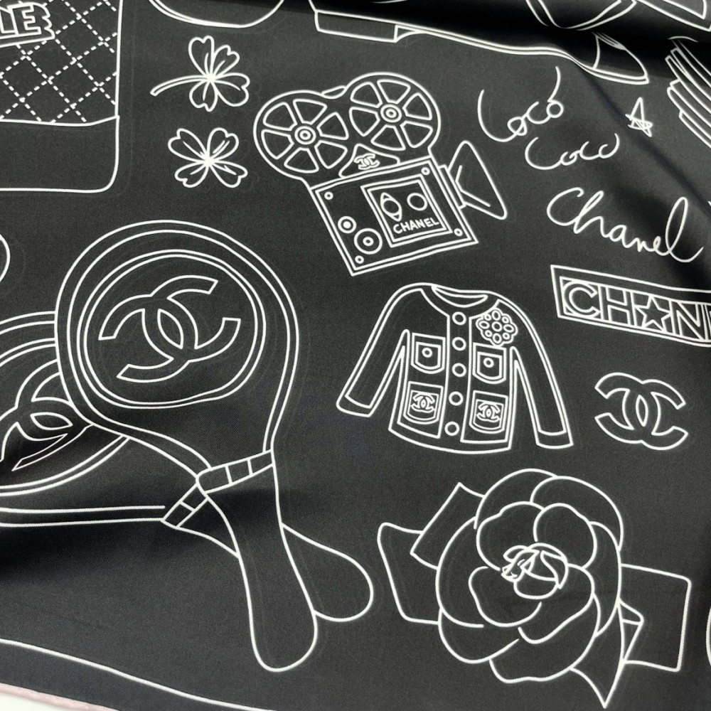 Chanel 100% silk 90cm square scarf!  