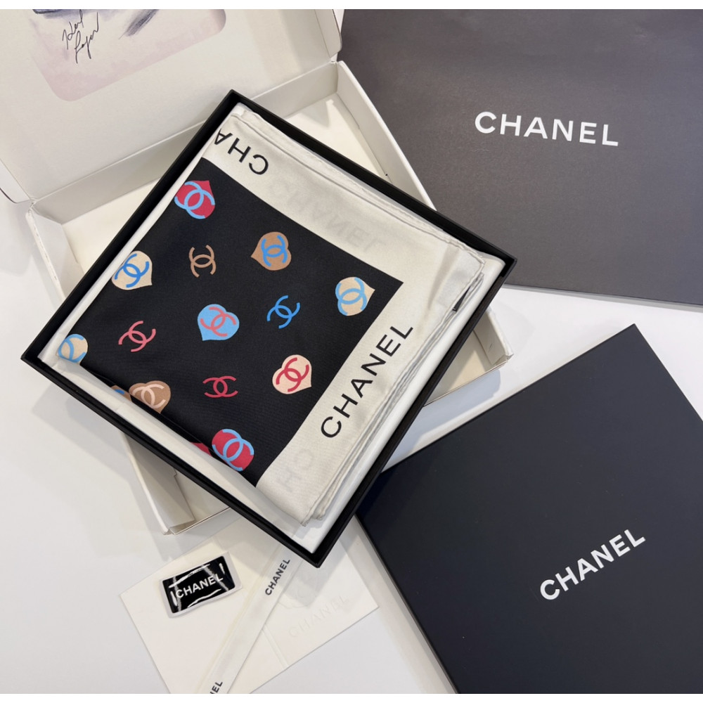 Chanel 100% silk 90cm square scarf!  