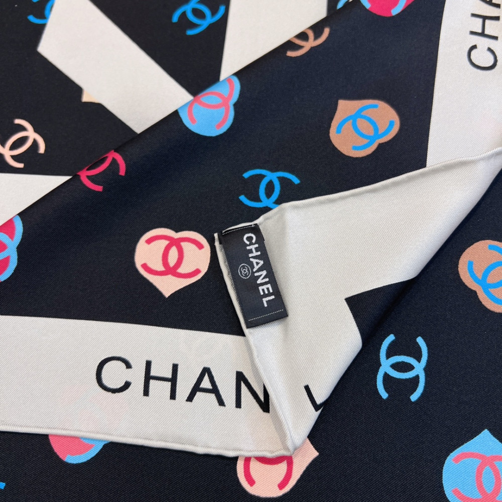Chanel 100% silk 90cm square scarf!  