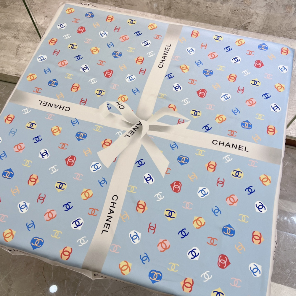 Chanel 100% silk 90cm square scarf!  