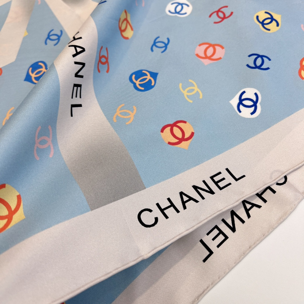 Chanel 100% silk 90cm square scarf!  