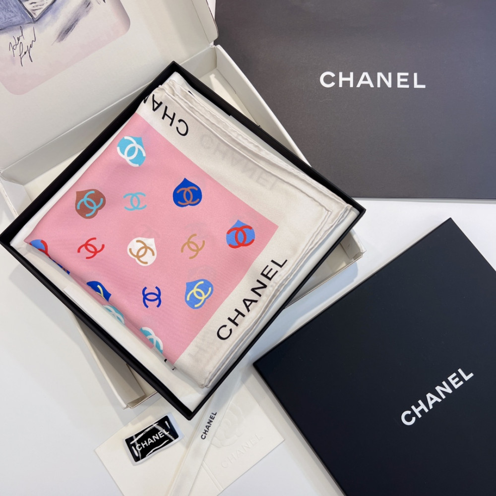 Chanel 100% silk 90cm square scarf!  