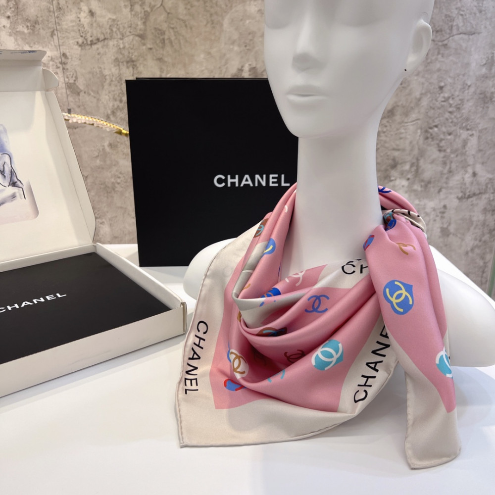 Chanel 100% silk 90cm square scarf!  