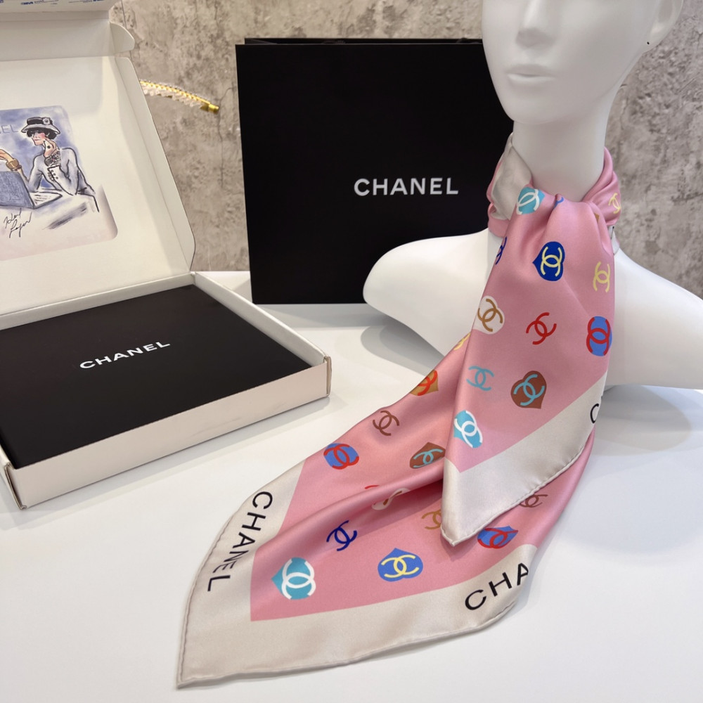 Chanel 100% silk 90cm square scarf!  