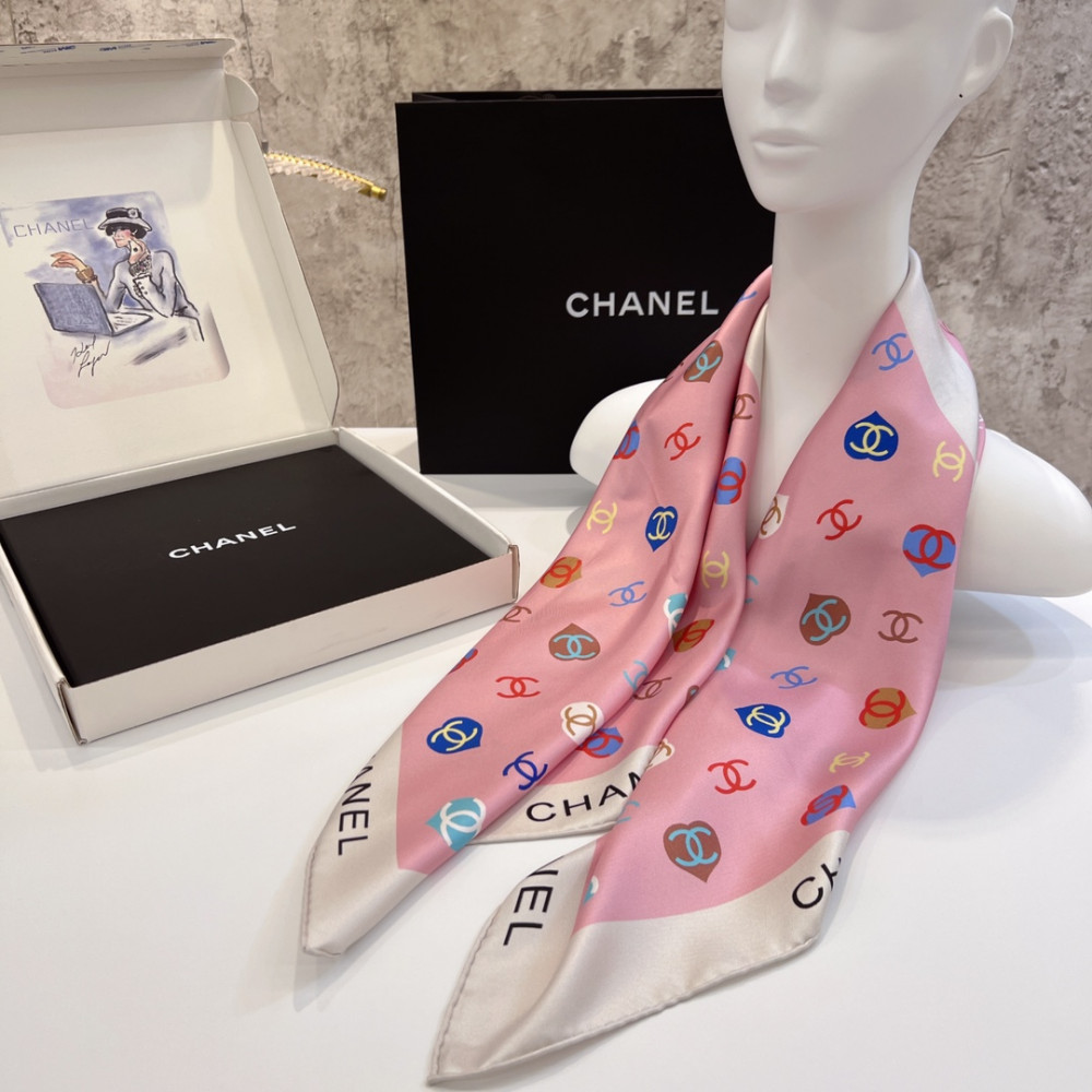 Chanel 100% silk 90cm square scarf!  