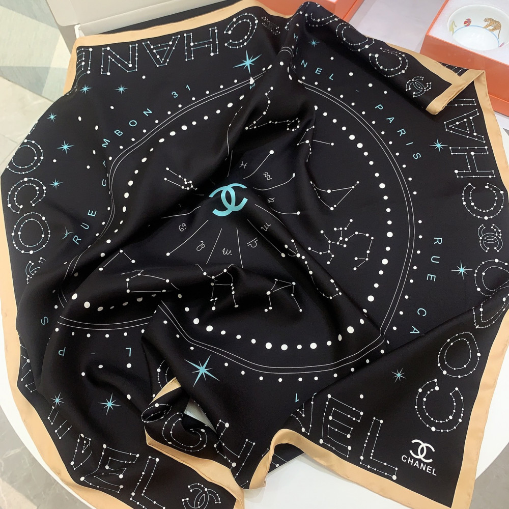 Chanel 100% silk 90cm square scarf!  