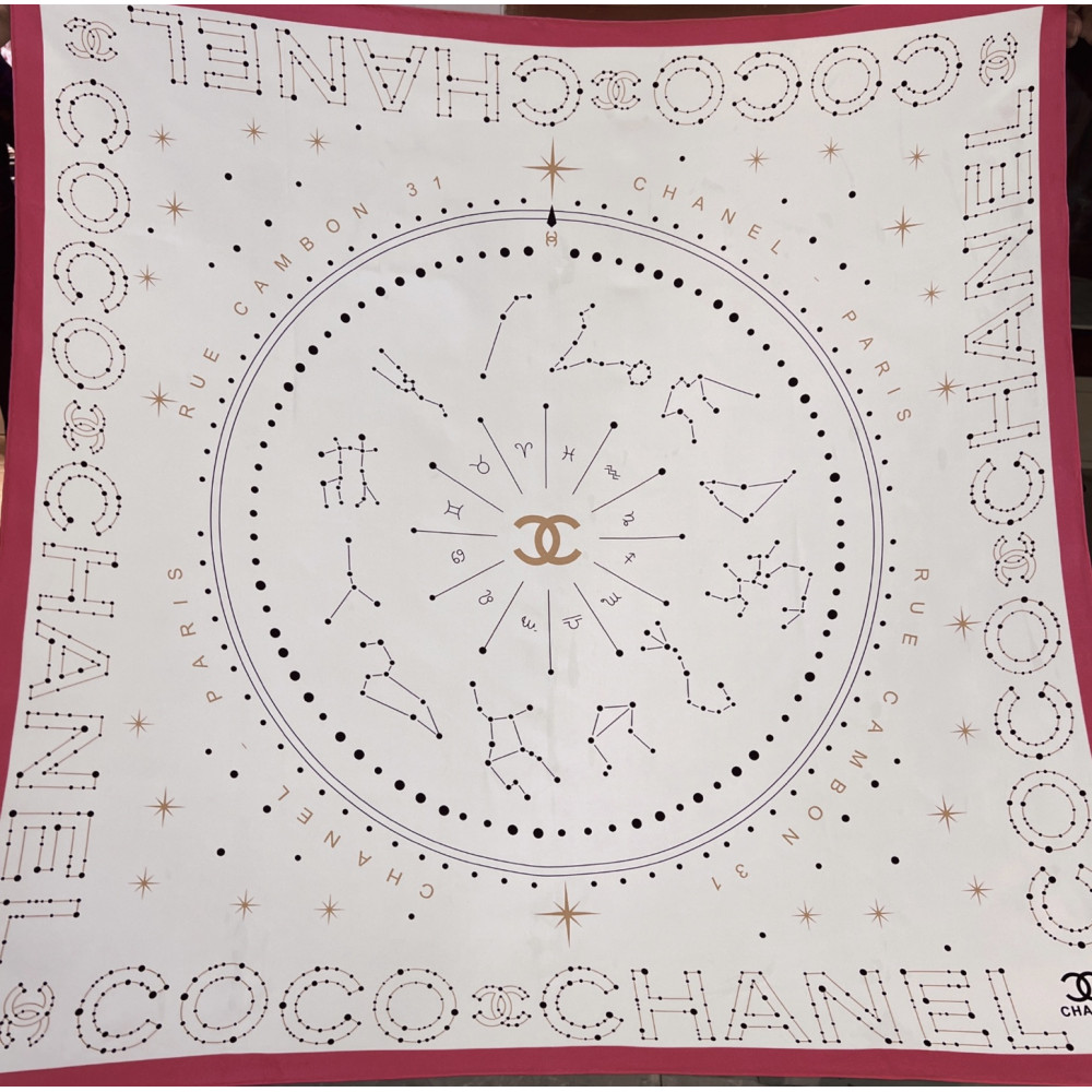 Chanel 100% silk 90cm square scarf!  