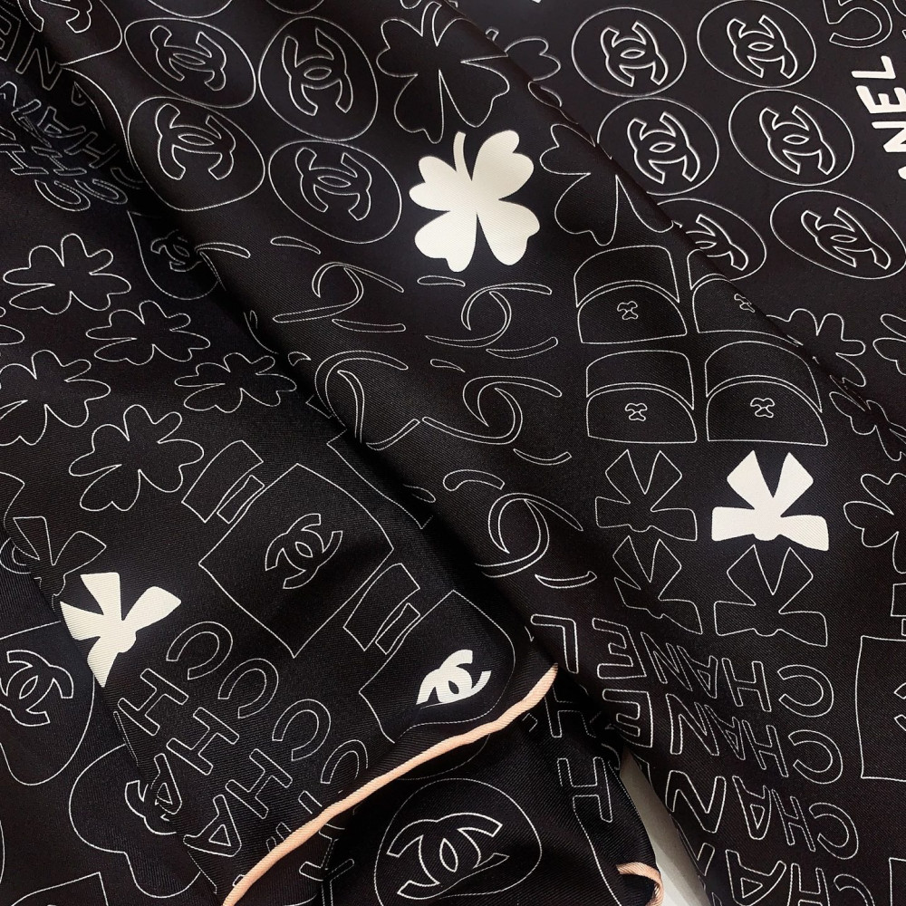 Chanel 100% silk 90cm square scarf!  