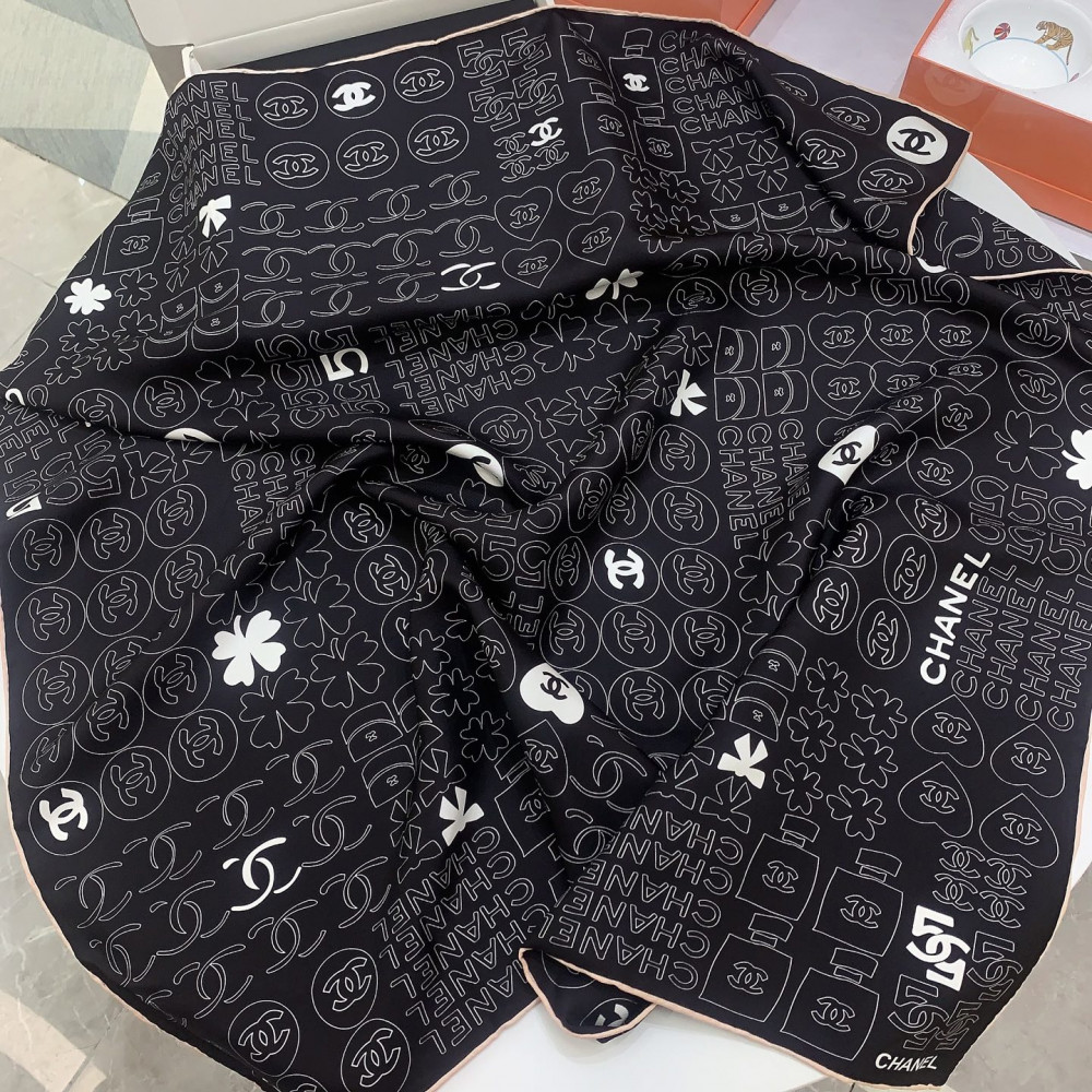 Chanel 100% silk 90cm square scarf!  