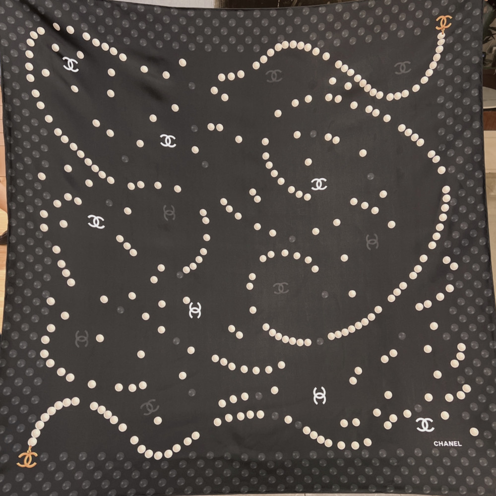 Chanel 100% silk 90cm square scarf!  