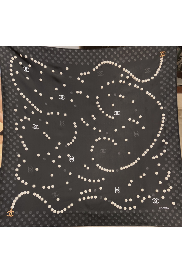 Chanel 100% silk 90cm square scarf!  