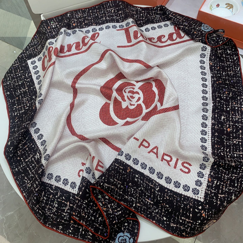 Chanel 100% silk 90cm square scarf!  