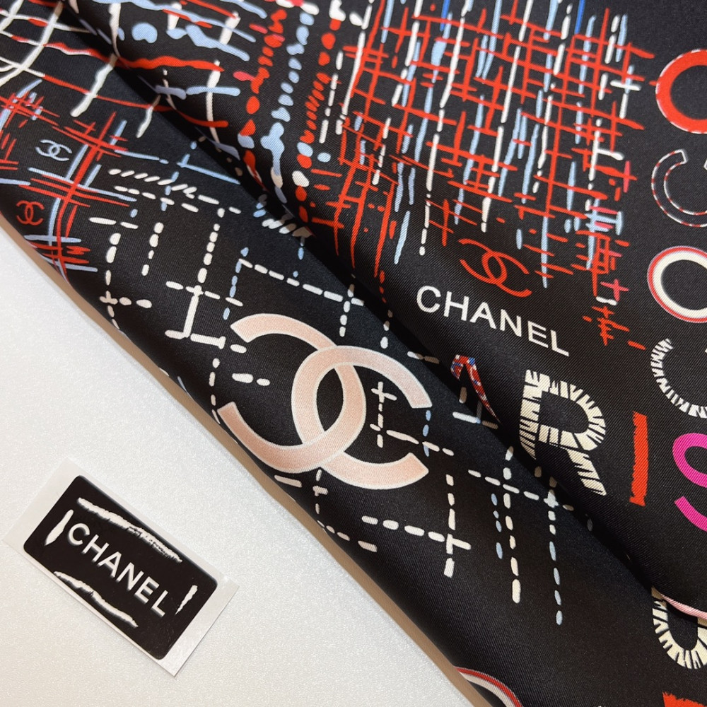 Chanel 100% silk 90cm square scarf!  