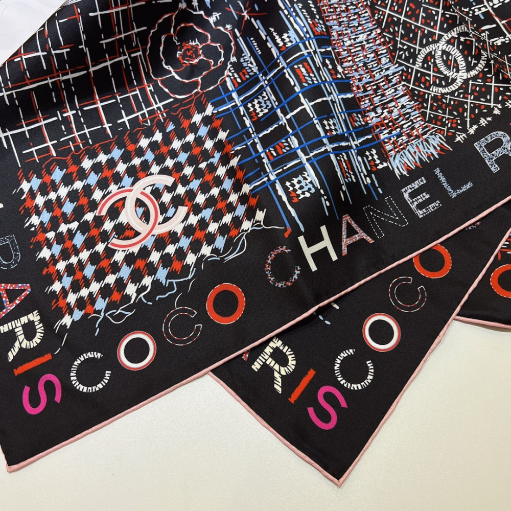 Chanel 100% silk 90cm square scarf!  