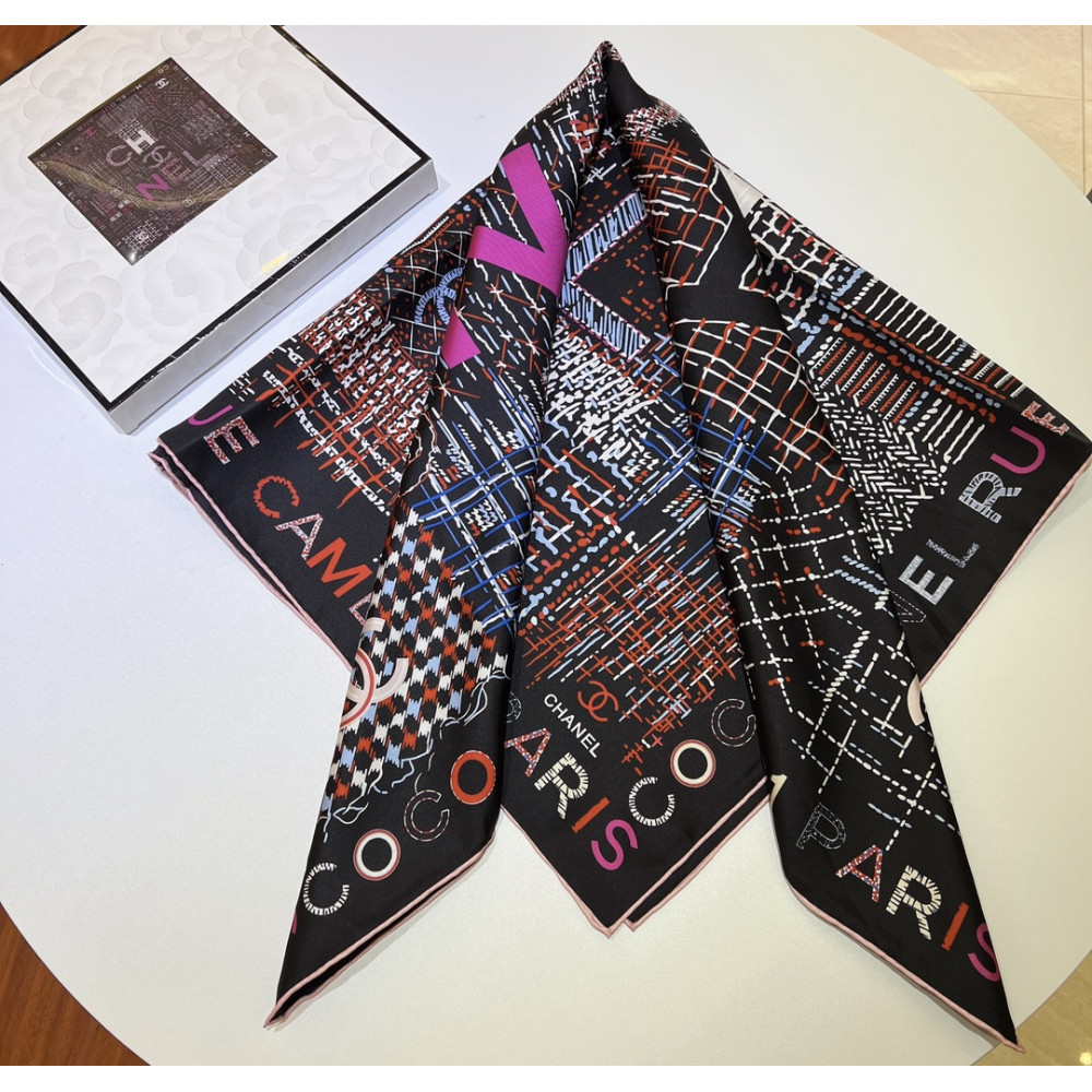 Chanel 100% silk 90cm square scarf!  