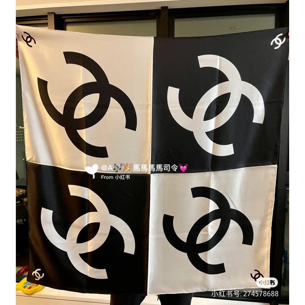 Chanel 100% silk 90cm square scarf!  