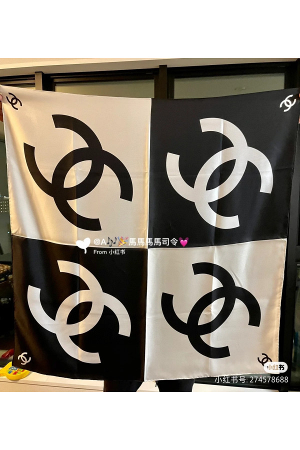 Chanel 100% silk 90cm square scarf!  