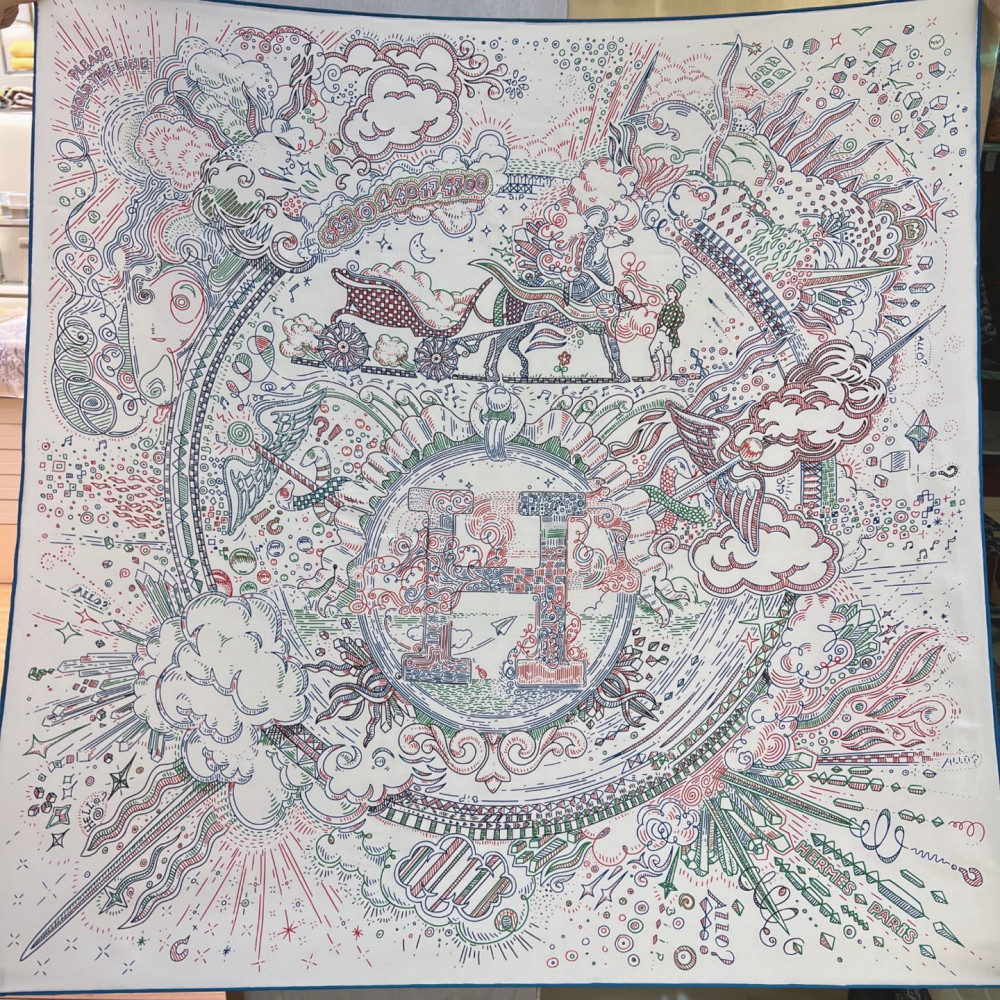 Hermès 90cm 100% Pure Silk Square Scarf!