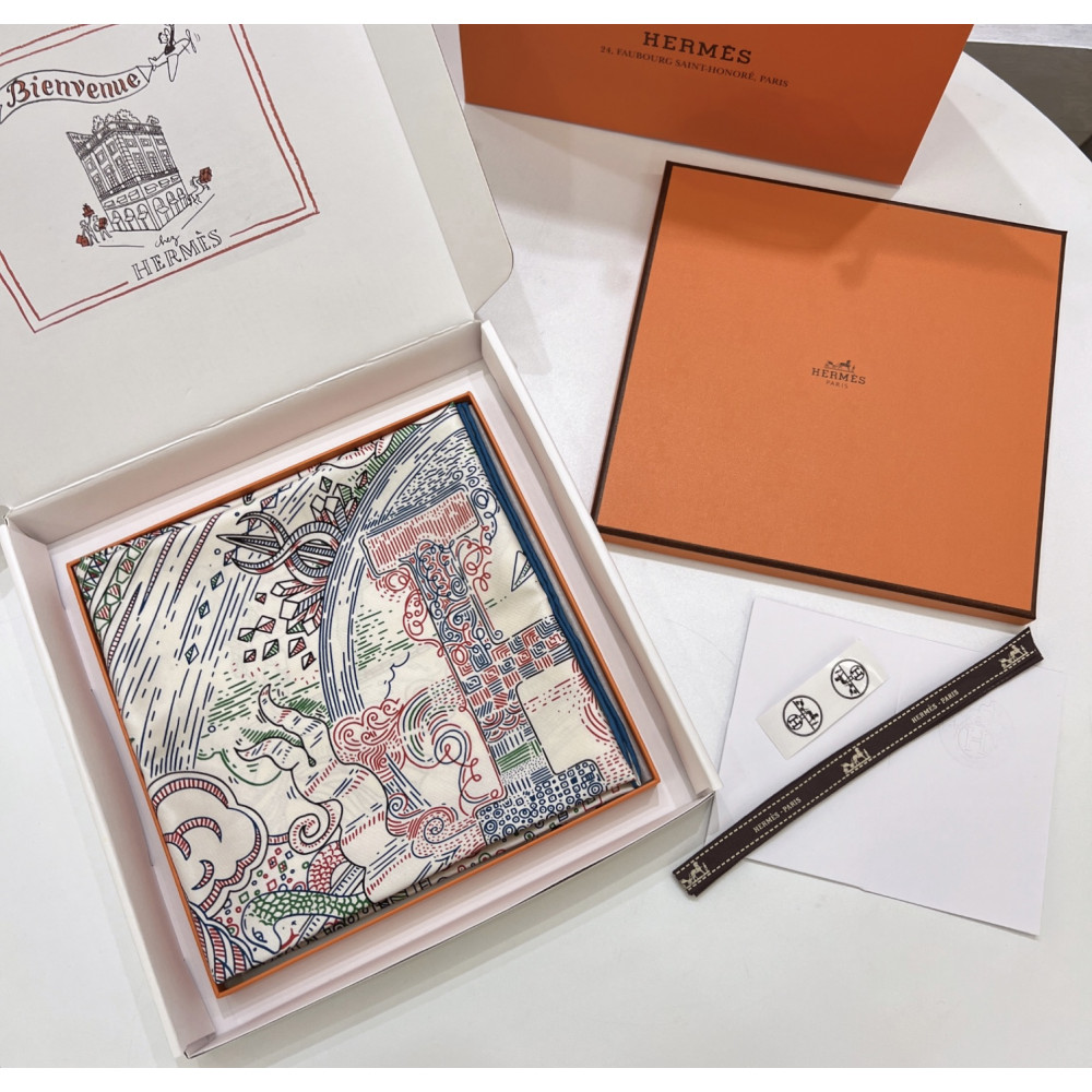 Hermès 90cm 100% Pure Silk Square Scarf!