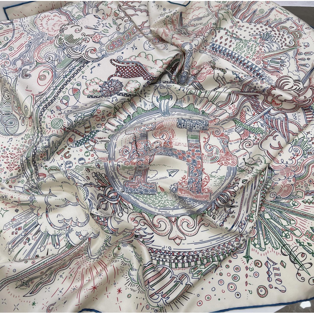 Hermès 90cm 100% Pure Silk Square Scarf!