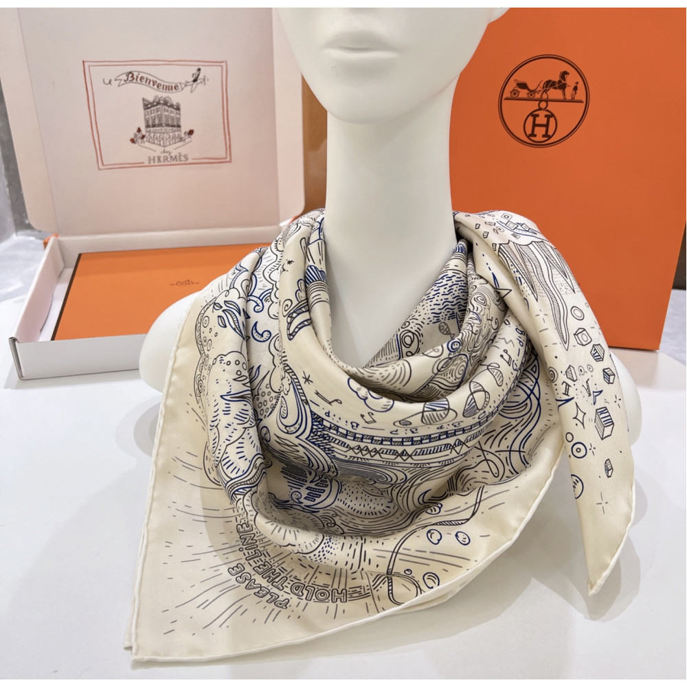Hermès 90cm 100% Pure Silk Square Scarf!