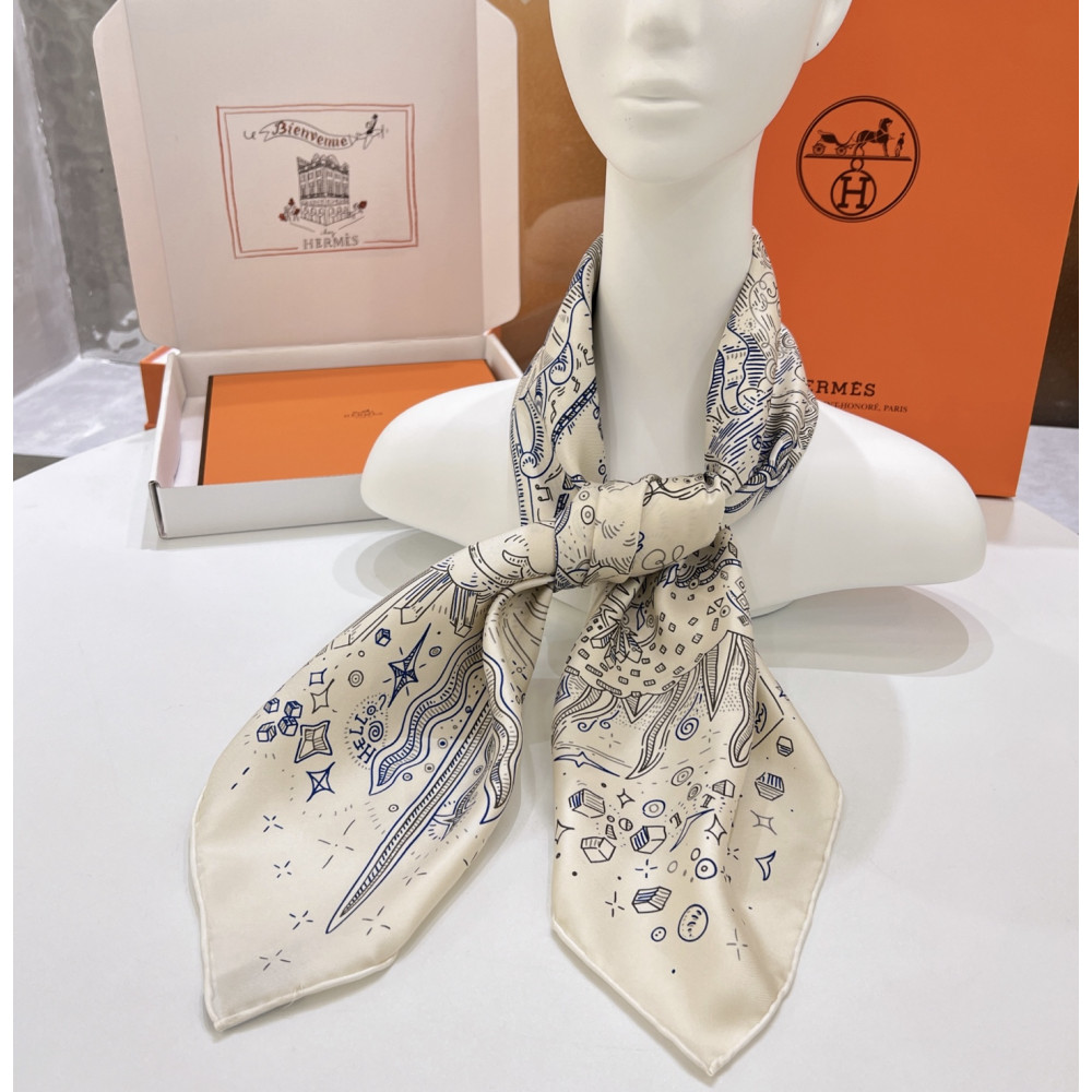 Hermès 90cm 100% Pure Silk Square Scarf!