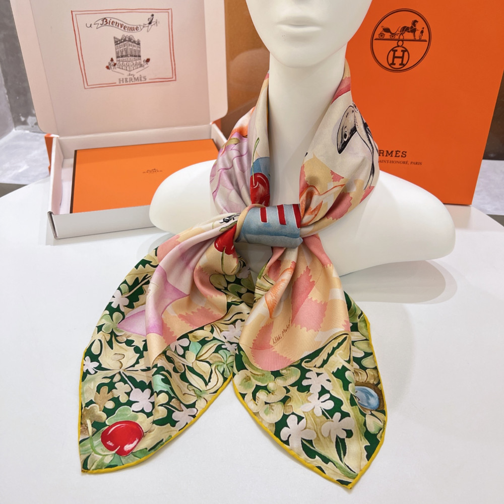 Hermès 90cm 100% Pure Silk Square Scarf!