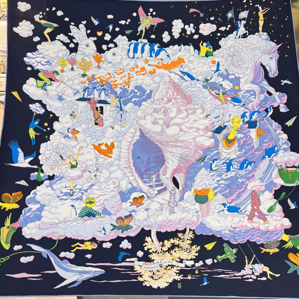 Hermès 90cm 100% Pure Silk Square Scarf!