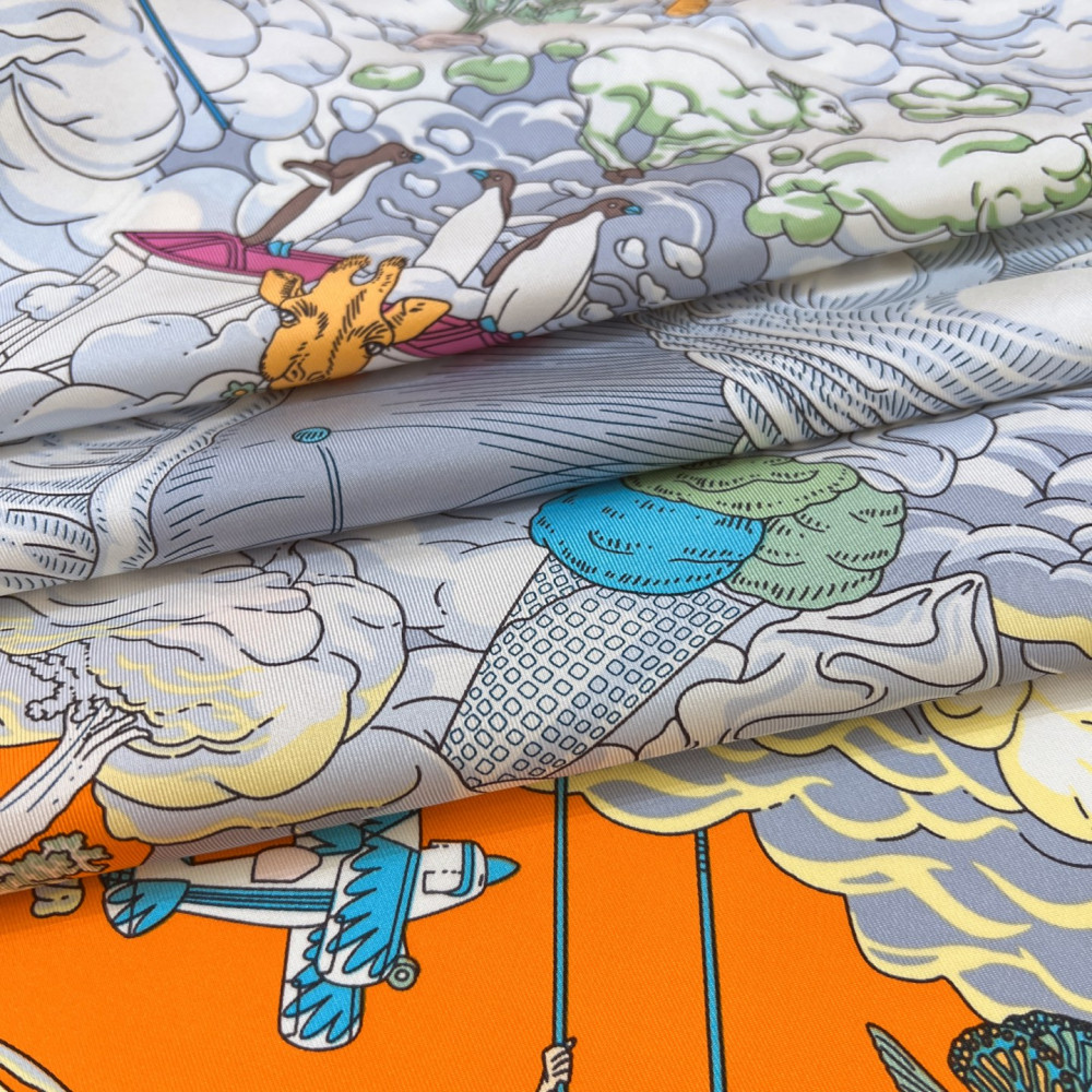 Hermès 90cm 100% Pure Silk Square Scarf!