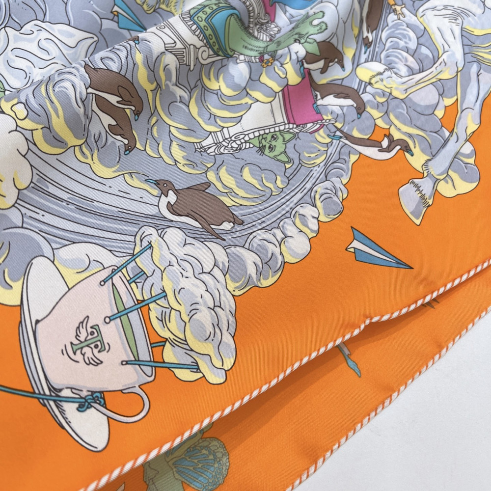 Hermès 90cm 100% Pure Silk Square Scarf!