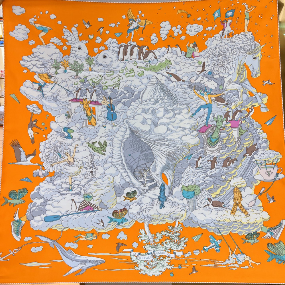 Hermès 90cm 100% Pure Silk Square Scarf!