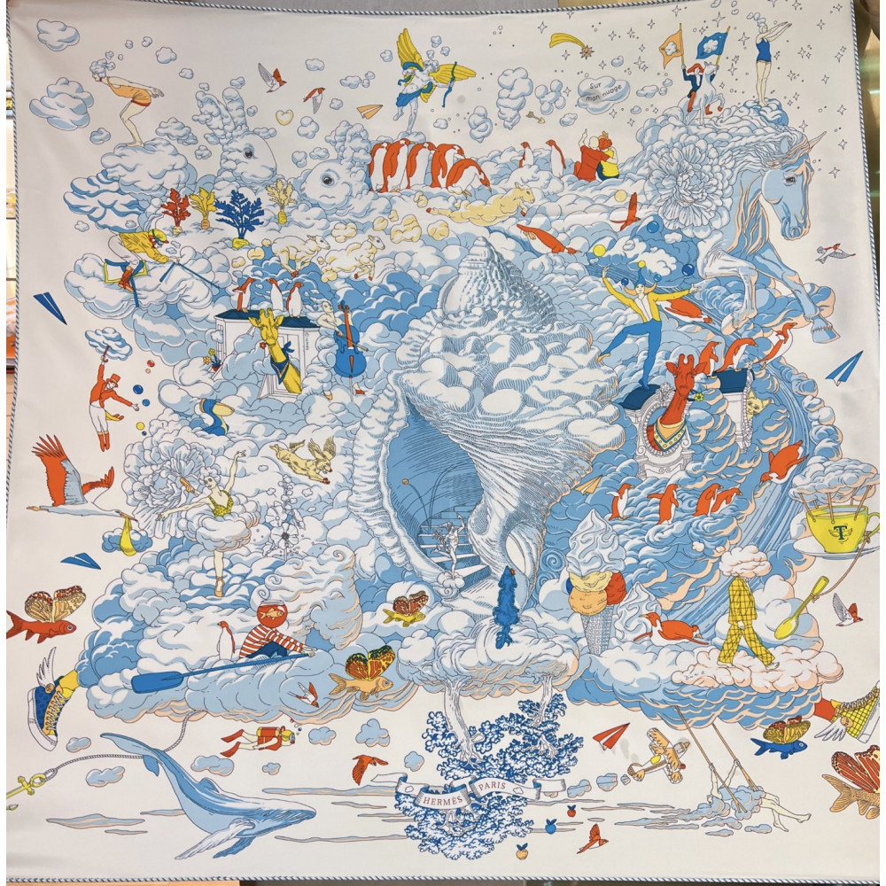 Hermès 90cm 100% Pure Silk Square Scarf!