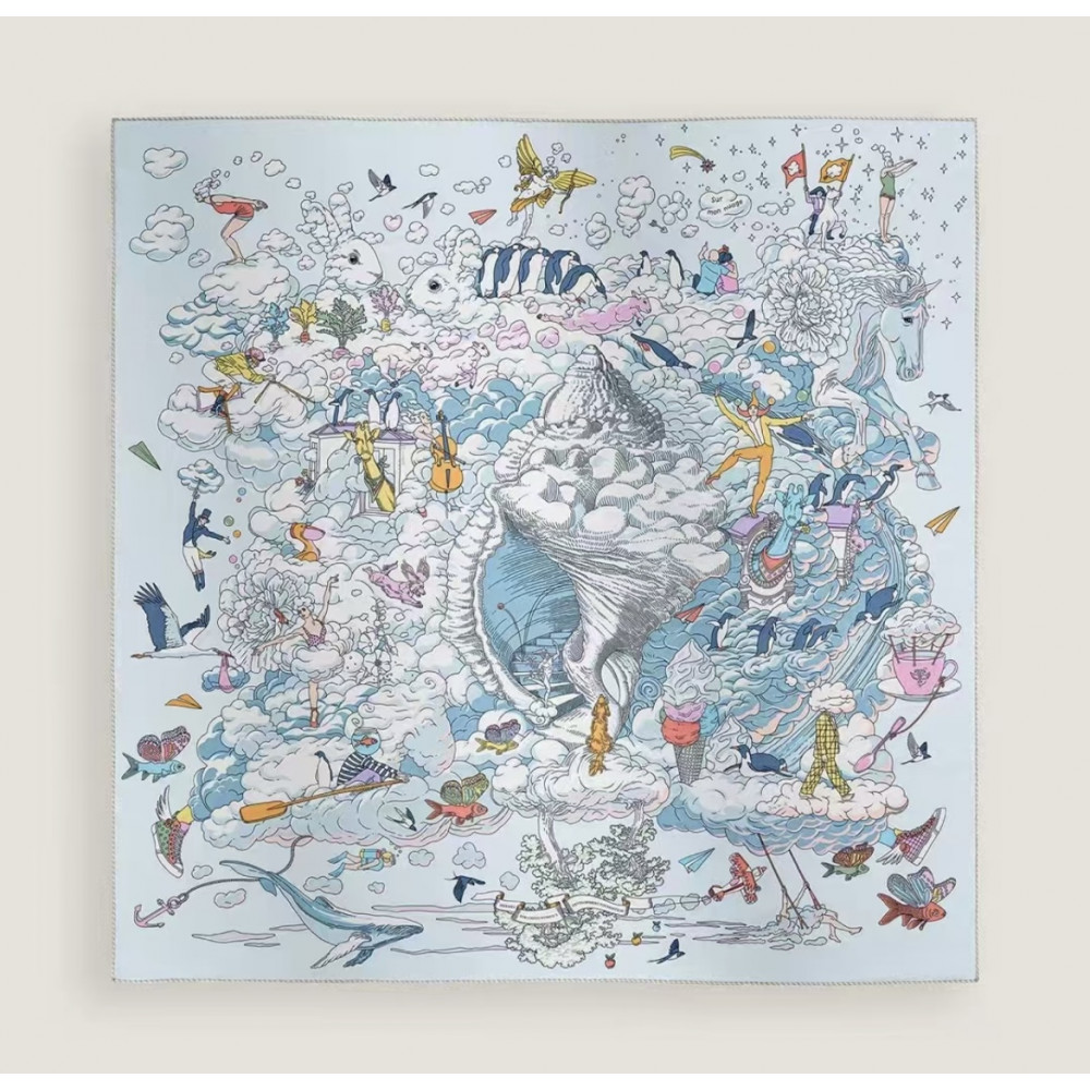 Hermès 90cm 100% Pure Silk Square Scarf!