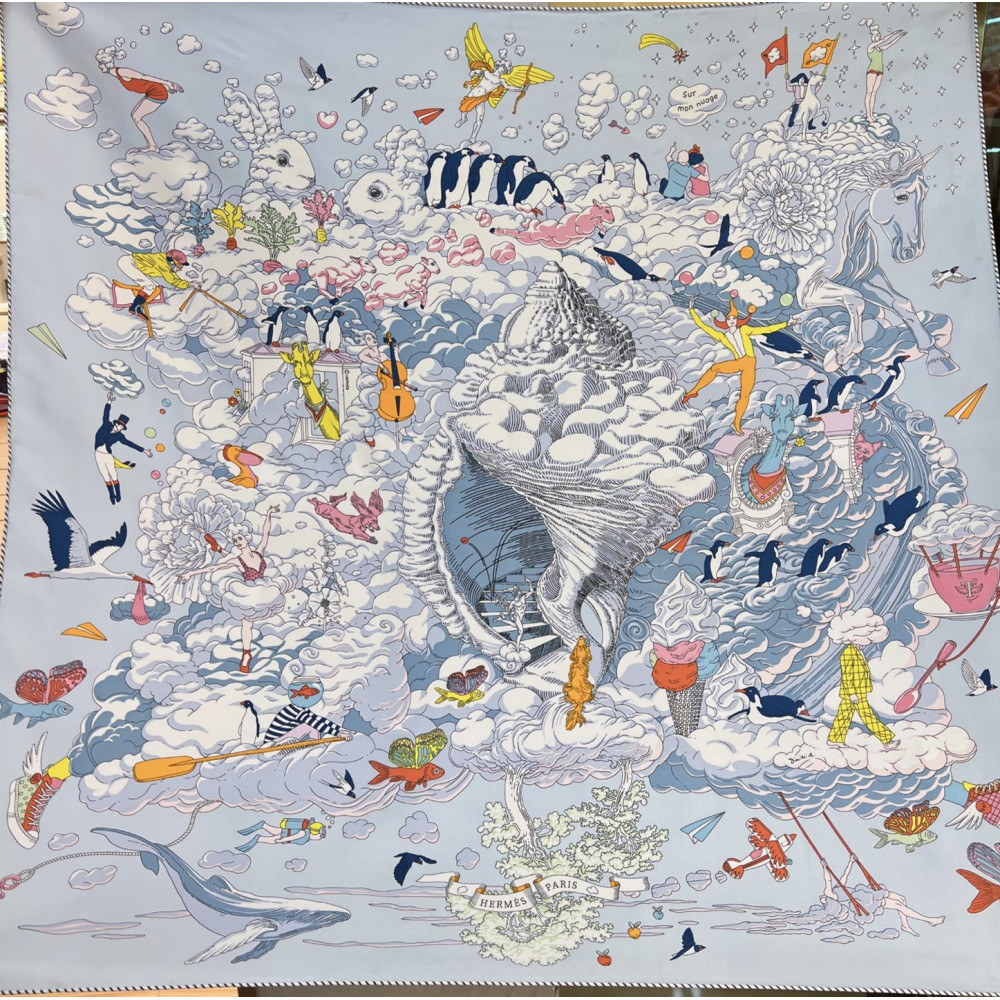 Hermès 90cm 100% Pure Silk Square Scarf!