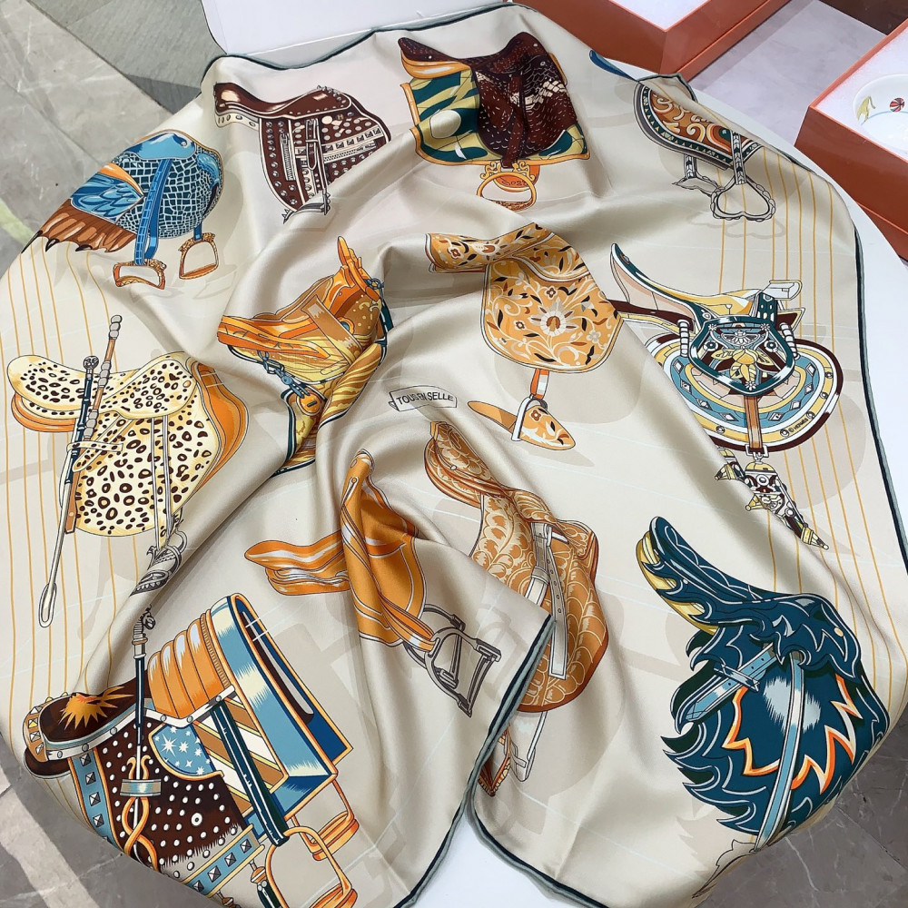 Hermès 90cm 100% Pure Silk Square Scarf!