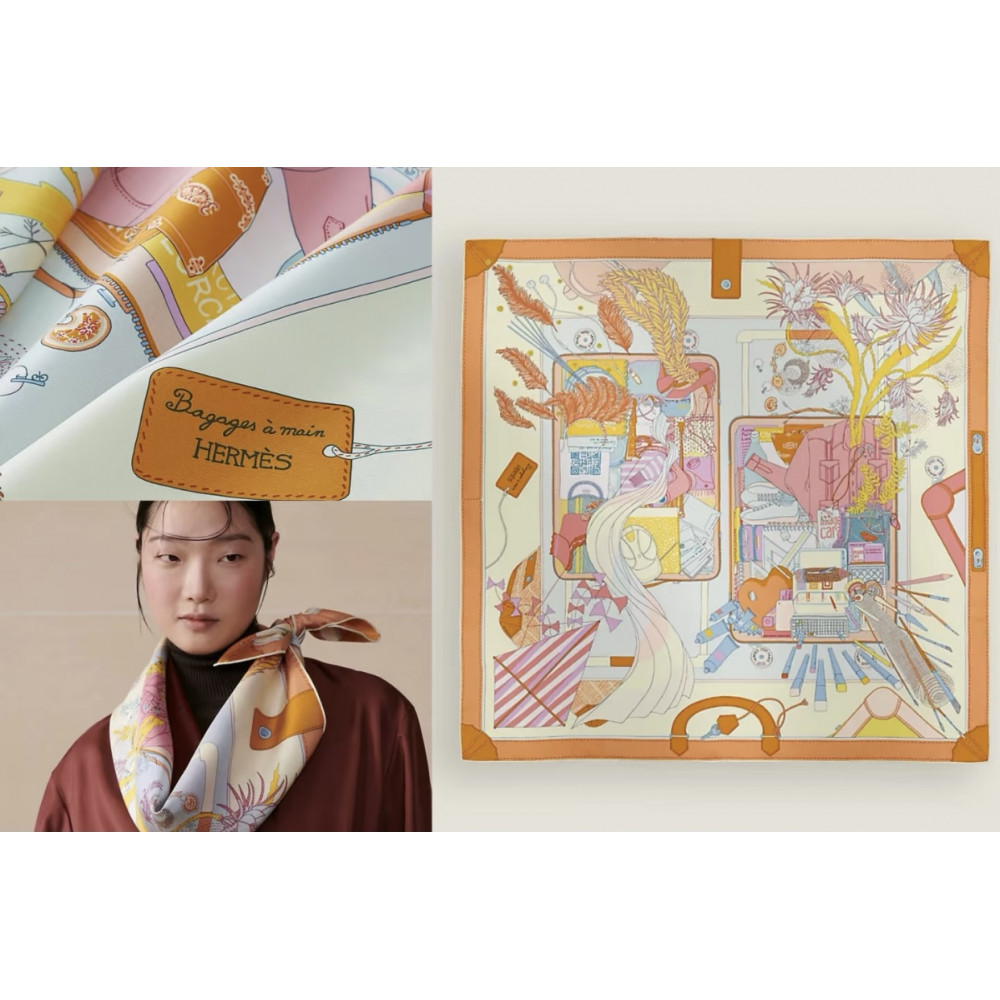 Hermès 90cm 100% Pure Silk Square Scarf!